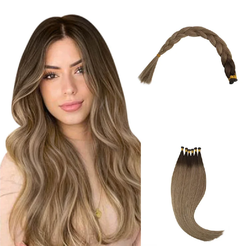 Invisible Human Hair Bundle Vivien 100% Virgin Genius Weft Extensions Balayage#R2/DXB/18