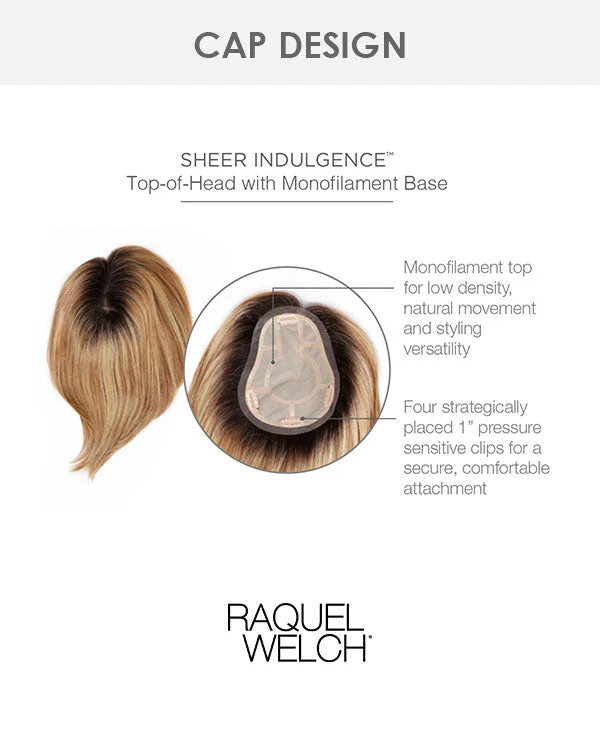 Go All Out 10 inch | Monofilament Synthetic Hair Toppers by Raquel Welch