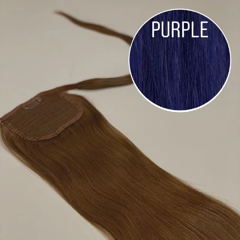 Hair Ponytail Color PURPLE GVA hair_One donor line