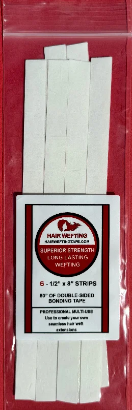 (6) Additional Hair Wefting Tape Strips