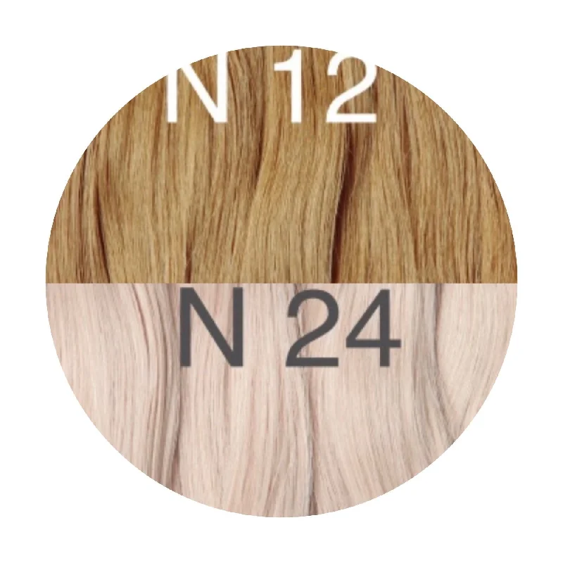 Hair Wefts Hand tied / Bundles Color _12/24 GVA hair_One donor line