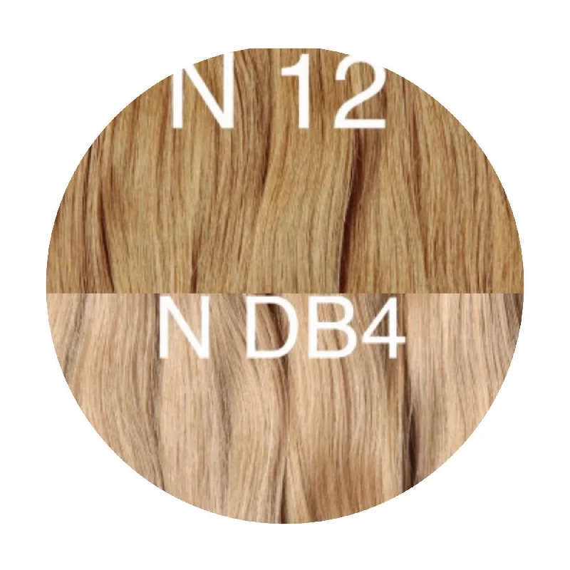 Hair Wefts Hand tied / Bundles Color _12/DB4 GVA hair_One donor line