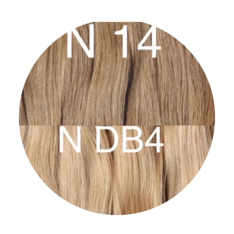 Hair Wefts Hand tied / Bundles Color _14/DB4 GVA hair_One donor line