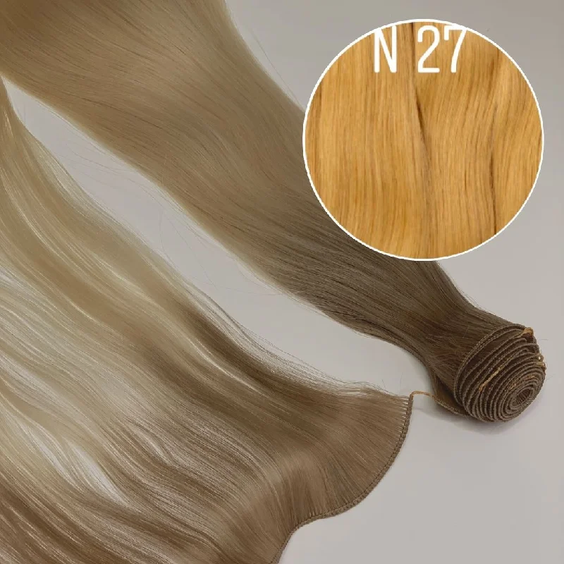 Hair Wefts Hand tied / Bundles Color 27 GVA hair_One donor line