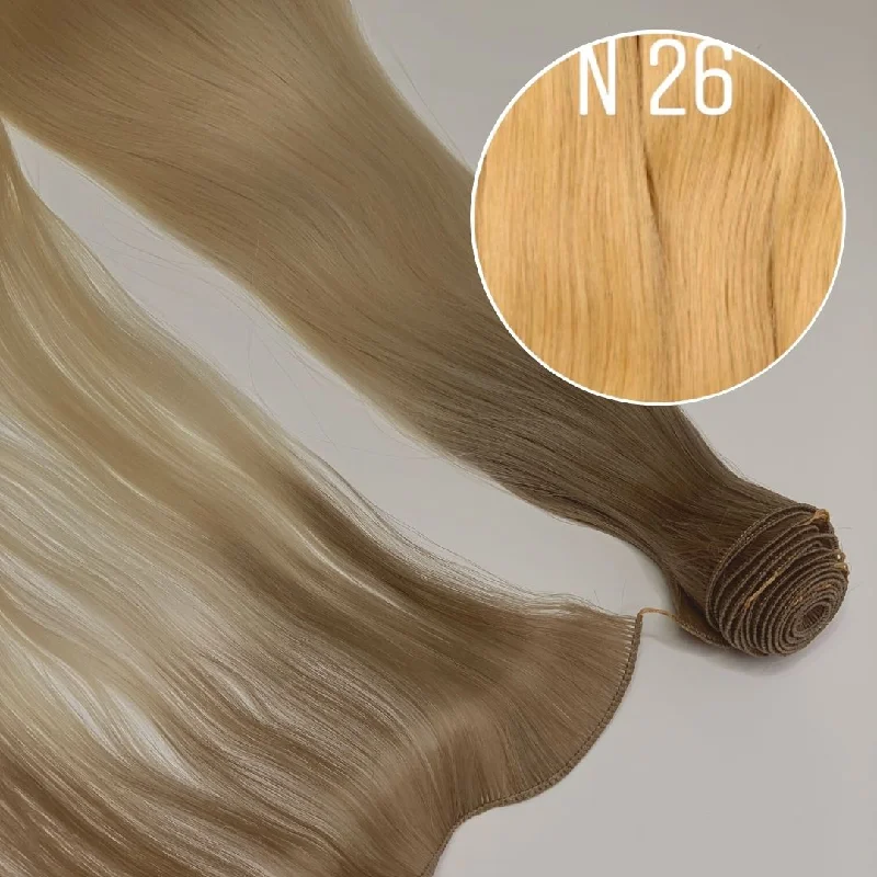 Hair Wefts Hand tied / Bundles Color 26 GVA hair_One donor line