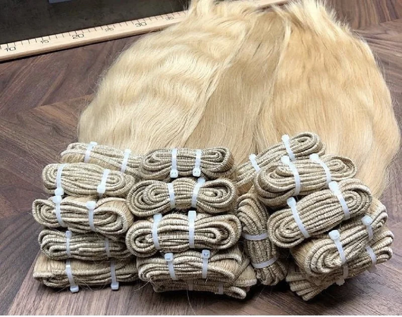 Hair Wefts Hand tied / Bundles Color 26 GVA hair_One donor line