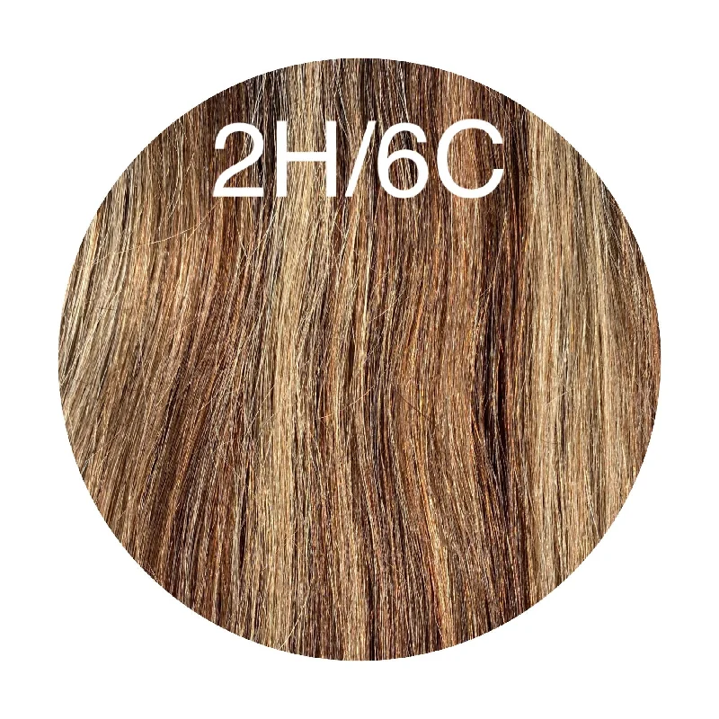 Hair Wefts Hand tied / Bundles Color _2H/6C GVA hair_Luxury line