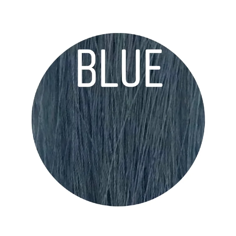 Hair Wefts Hand tied / Bundles Color BLUE GVA hair_One donor line