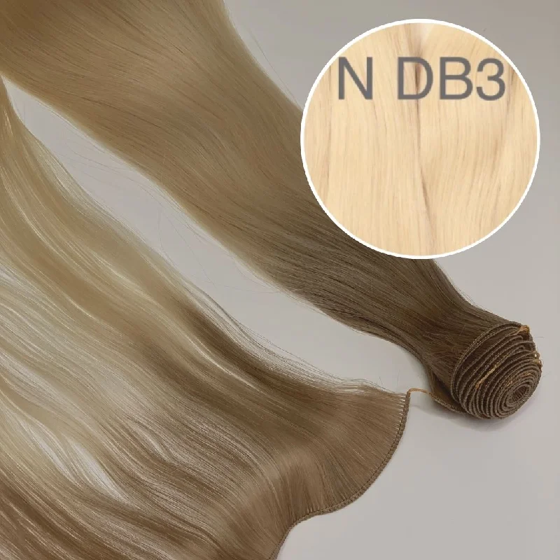 Hair Wefts Hand tied / Bundles Color DB3 GVA hair_One donor line