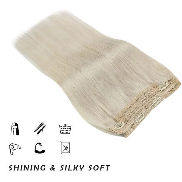 Sunny Hair Halo Hair Extensions Fishline Bundle Solid Blonde #60