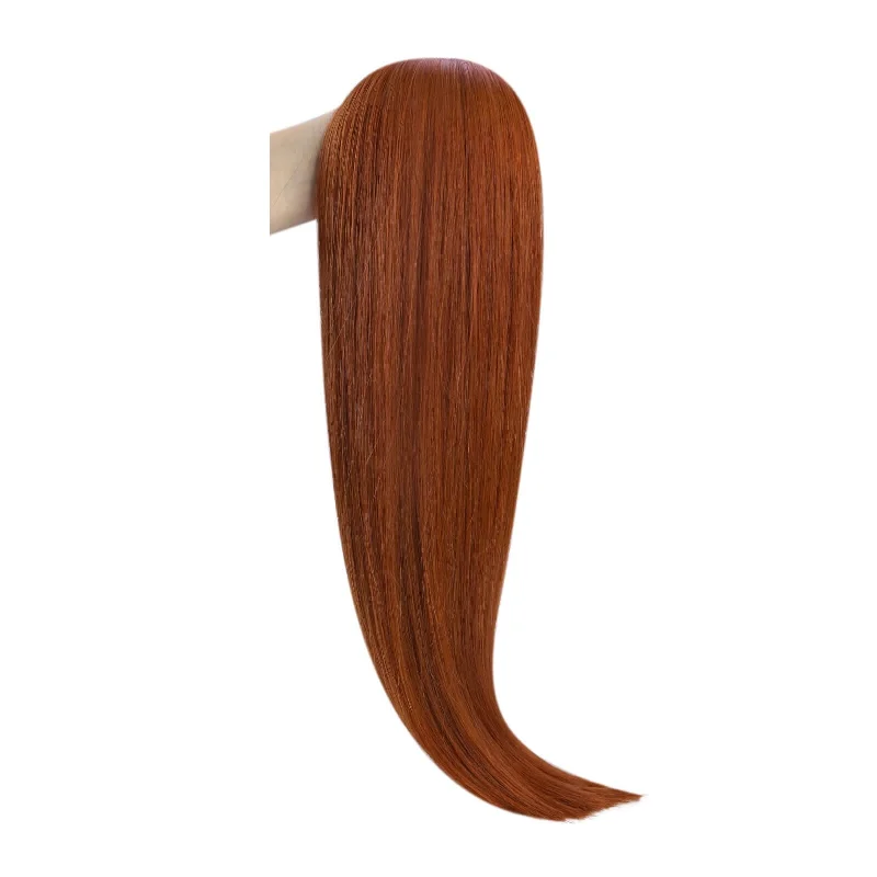 [virgin+]Genius Weft Hair Extensions Hair Bundles Human Straight Weave Copper #33