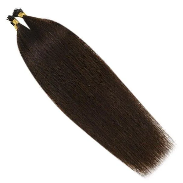 Sunny Hair Stick Keratin I Tip Virgin Hair Extensions Darkest Brown #2