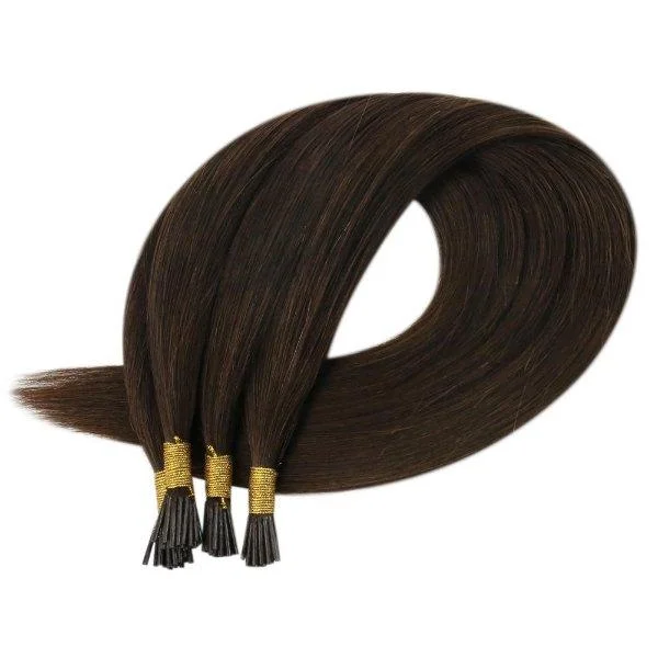 Sunny Hair Stick Keratin I Tip Virgin Hair Extensions Darkest Brown #2