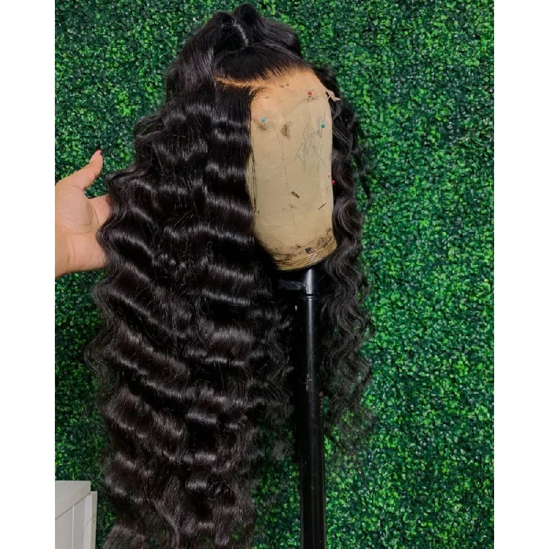 Skin Melt Lace Front Wig Loose Deep Wave 13x4 Invisible Swiss Lace Human Hair Frontal Wigs