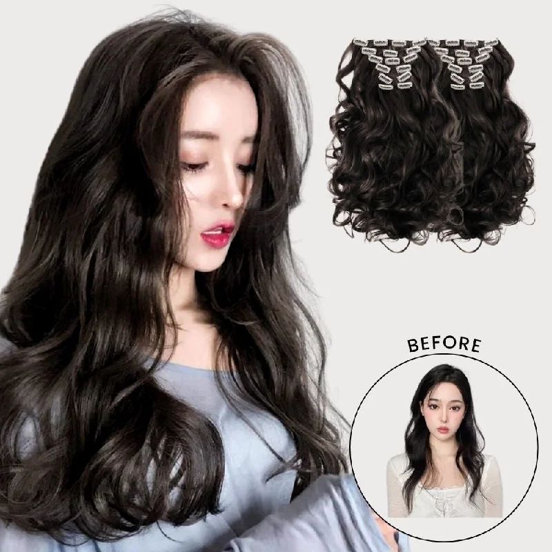 MADISON - Curly Clip in Hair Extensions (Luxury Japanese Fiber)