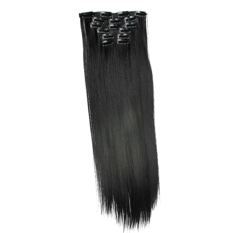 DARK BLACK 1B SYNTHETIC CLIP-IN