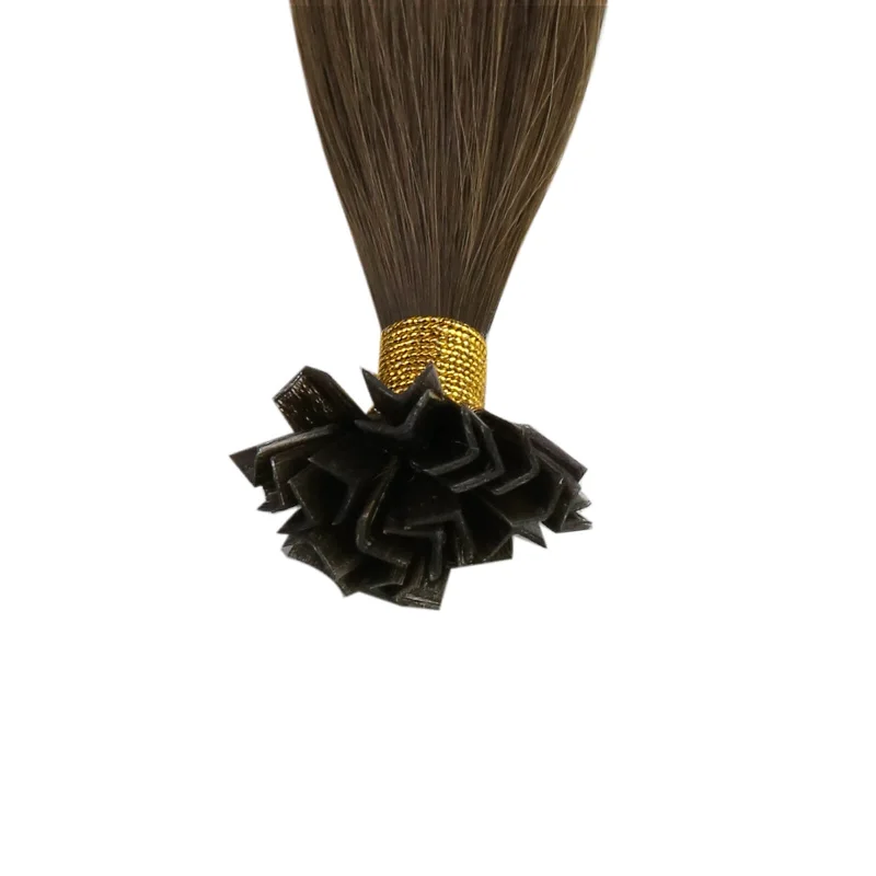 K-Tip Virgin Hair Extensions Keratin Brown Human Nail Tip Hair Extensions #4