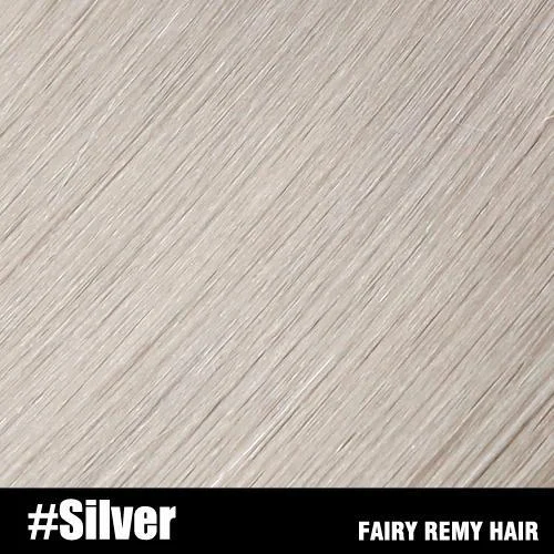 12/14""(35cm 0.5g/strand) / #Silver / 50 Strands(Single Drawn)