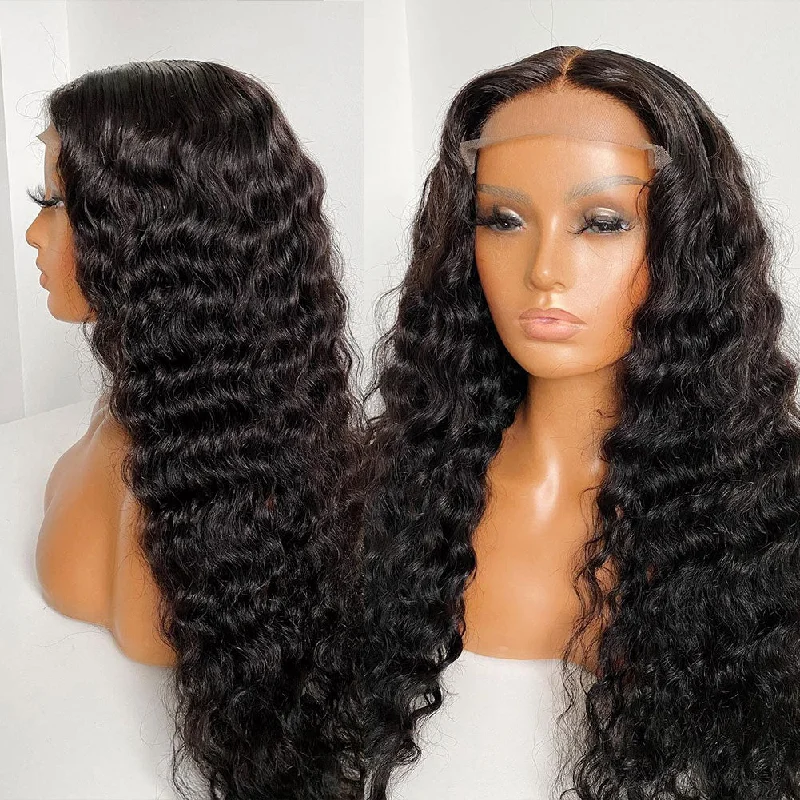 KNOT-FREE - 13x6 Skin Melt Lace Preplucked Human Hair Frontal Wig | Loose Wave