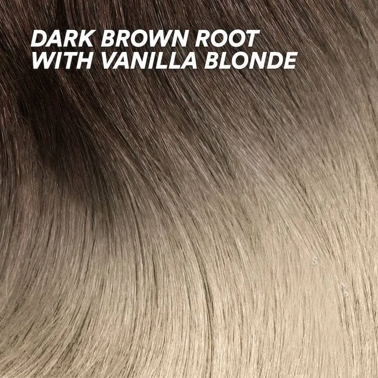 Dark Brown Root with Vanilla Blonde