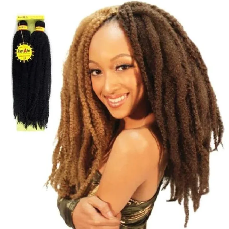 RastAfri Malibu Afro Kinky Textured Crochet Braiding Hair Extensions