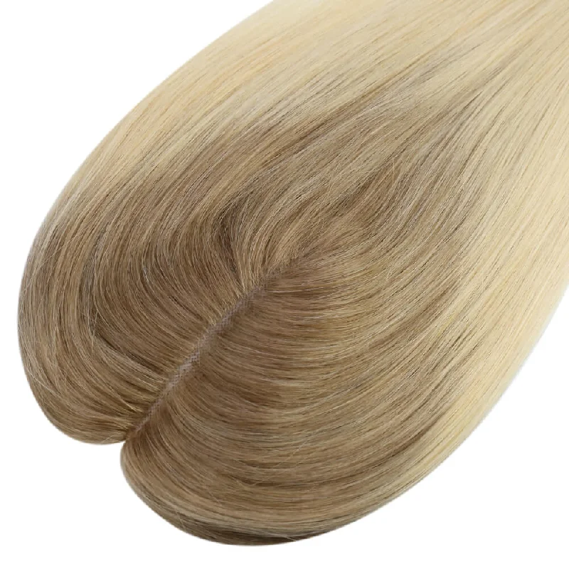 Moresoo 3*5inch Hair Toppers For Women Ombre Brown to Blonde(#T10/613)