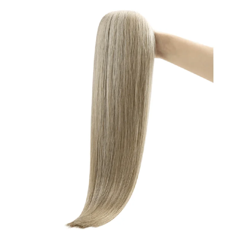 【New Color】Moresoo Virgin Tape In Hair Extensions 100% Brazilian Human Balayage Blonde Hair (#8/8/613)