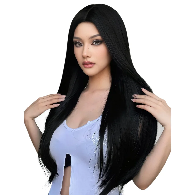 [New Color] Moresoo Virgin Invisible Genius Weft Hair Extensions Human Hair Bundles Jet Black (#1)