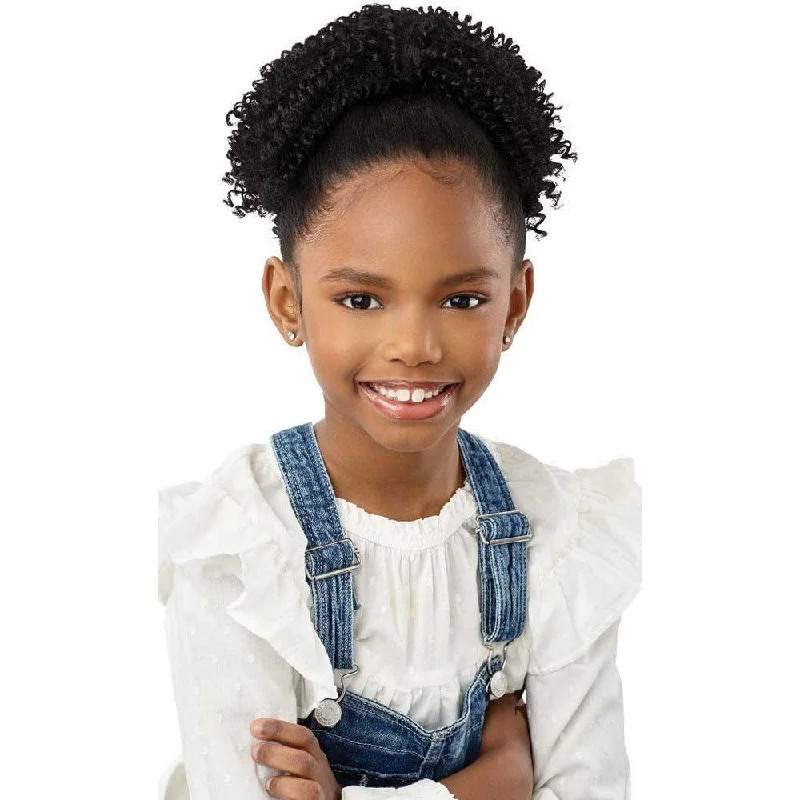 Outre Lil Looks Synthetic Drawstring Ponytail - Springy Coils 8""