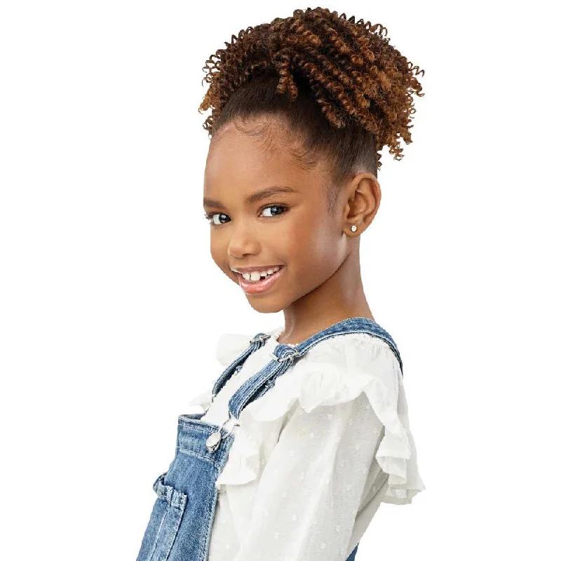 Outre Lil Looks Synthetic Drawstring Ponytail - Springy Coils 8""