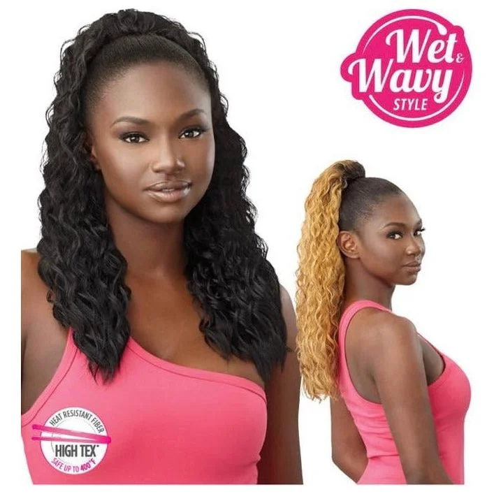 Outre Pretty Quick Synthetic Drawstring Ponytail - Natural Wave 22""