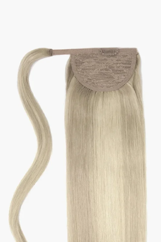 Platinum BlondeMe Straight Up Wrap Around Ponytail Extension