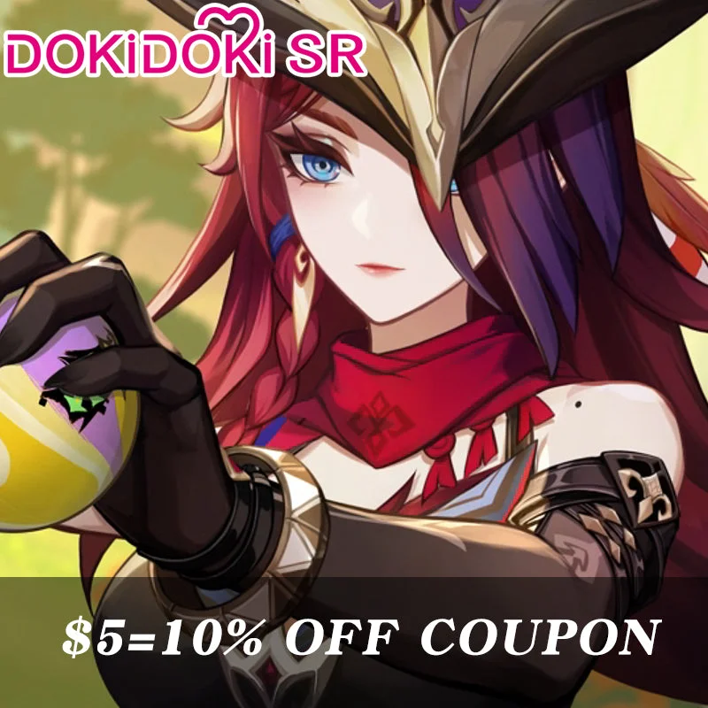 【POLL】$5 Deposit =10% OFF Coupon DokiDoki-SR Game Genshin Impact Cosplay Chasca Costume Natlan