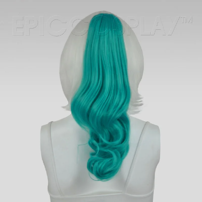 20"" Vocaloid Green Wavy Curly Ponytail Clipon