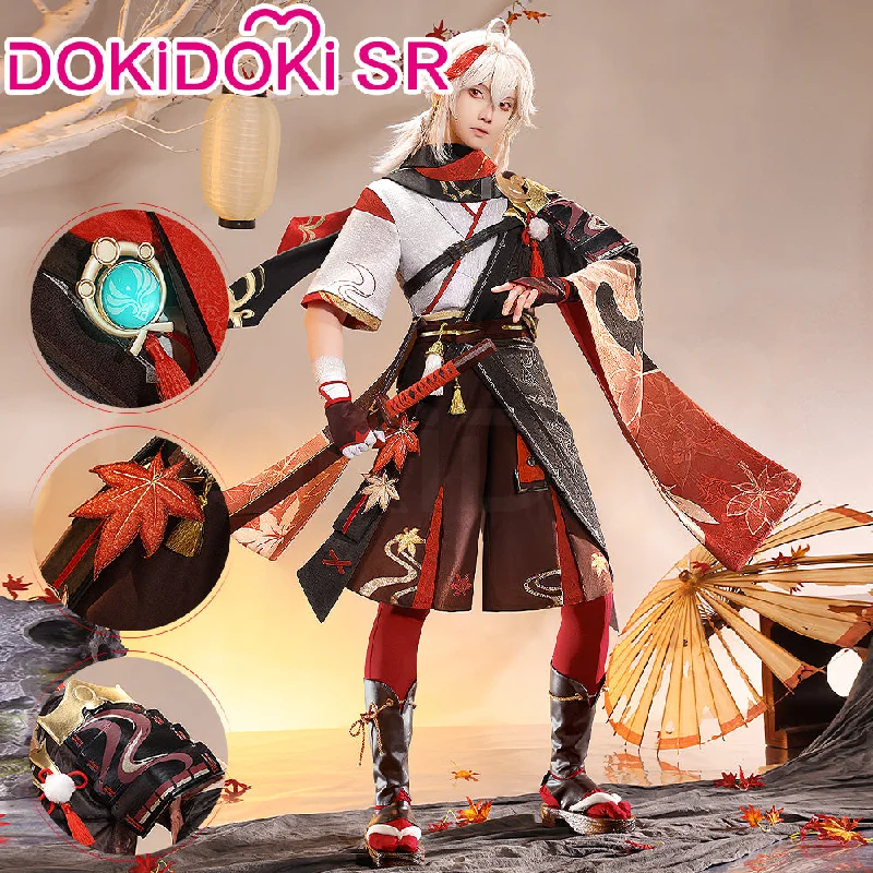 【Ready For Ship】【Size S-2XL】DokiDoki-SR Game Genshin Impact Kazuha Cosplay Costume/Shoes  Men