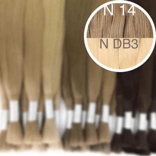 Raw Cut / Bulk Hair Color _14/DB3 GVA hair_One donor line