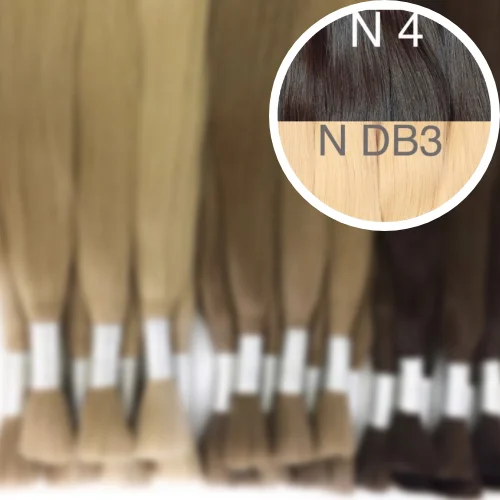 Raw Cut / Bulk Hair Color _4/DB3 GVA hair_One donor line