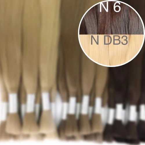 Raw Cut / Bulk Hair Color _6/DB3 GVA hair_One donor line