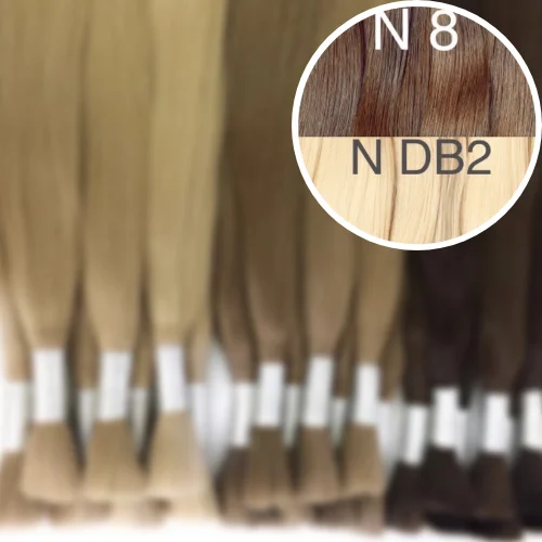 Raw Cut / Bulk Hair Color _8/DB2 GVA hair_One donor line