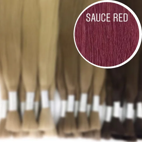 Raw Cut / Bulk Hair Color SAUCE RED GVA hair_One donor line