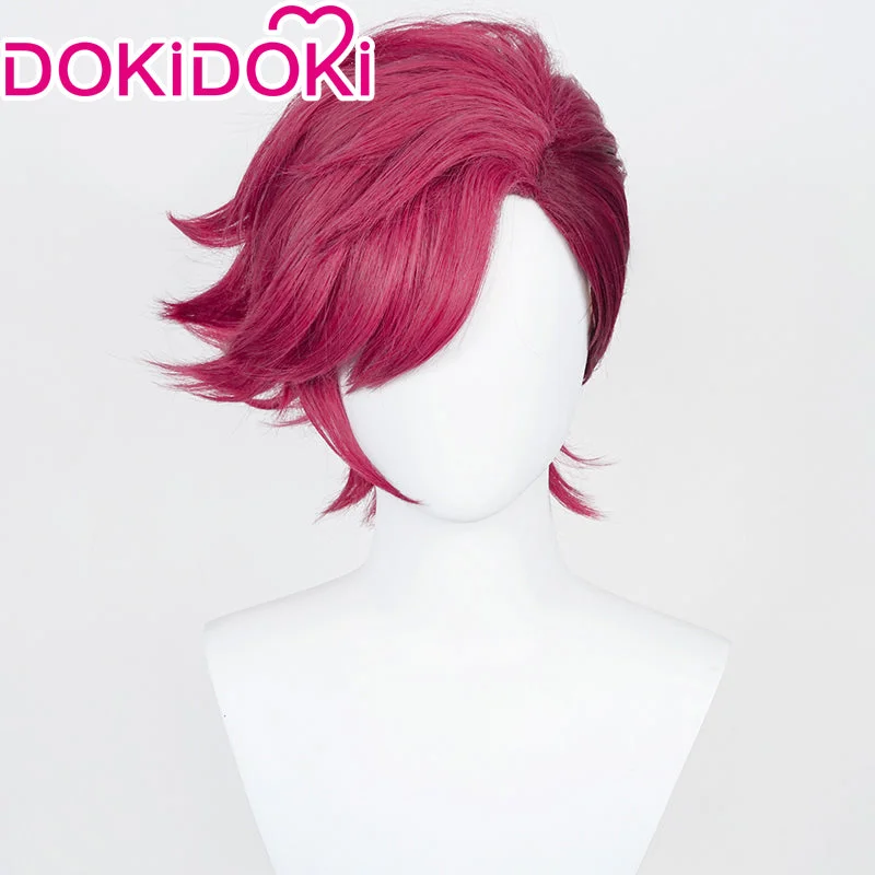 【Ready For Ship】DokiDoki Game Cosplay Cosplay Wig Curly Red