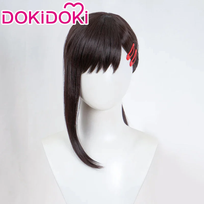 【Ready For Ship】 DokiDoki Manga Anime  Cosplay Long Black Wig / Hairpin Women