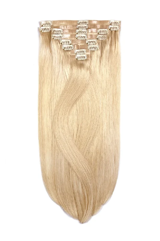 Light Ash Blonde Remy Royale Seamless Clip Ins (#22)