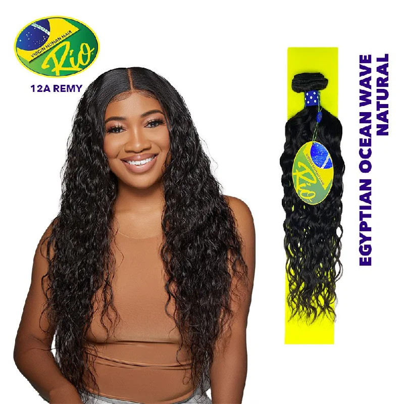 Rio 100% Virgin Human Hair Egyptian Ocean Wave Single Bundles - Natural Color