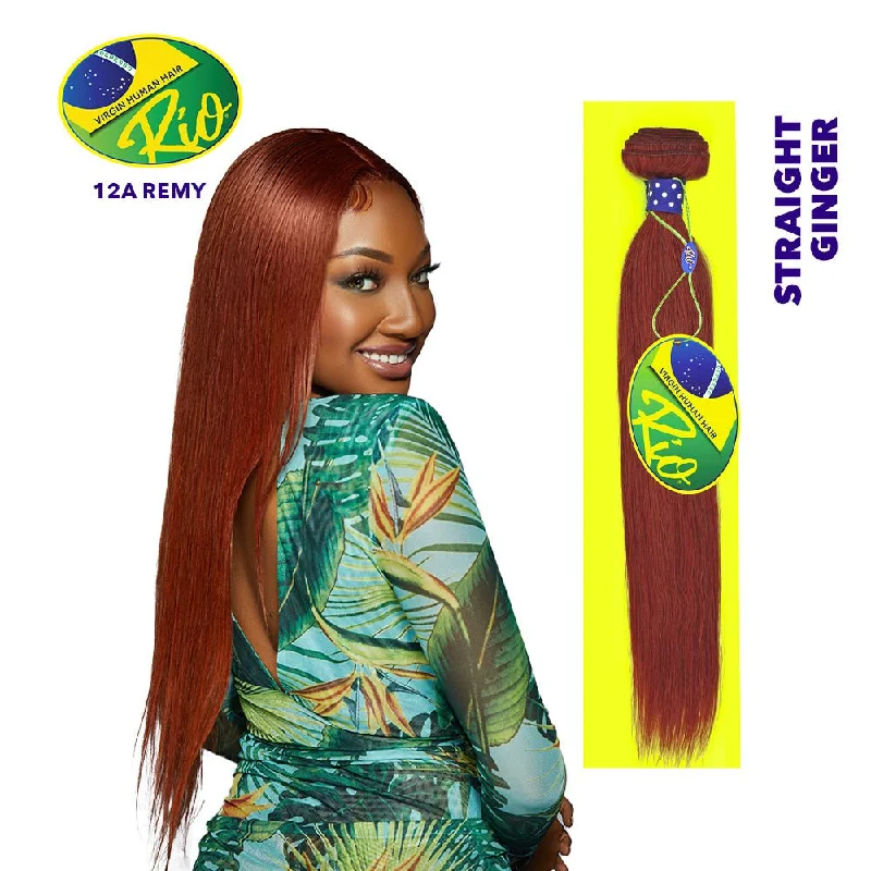 Rio 100% Virgin Human Hair Straight Single Bundles - Ginger