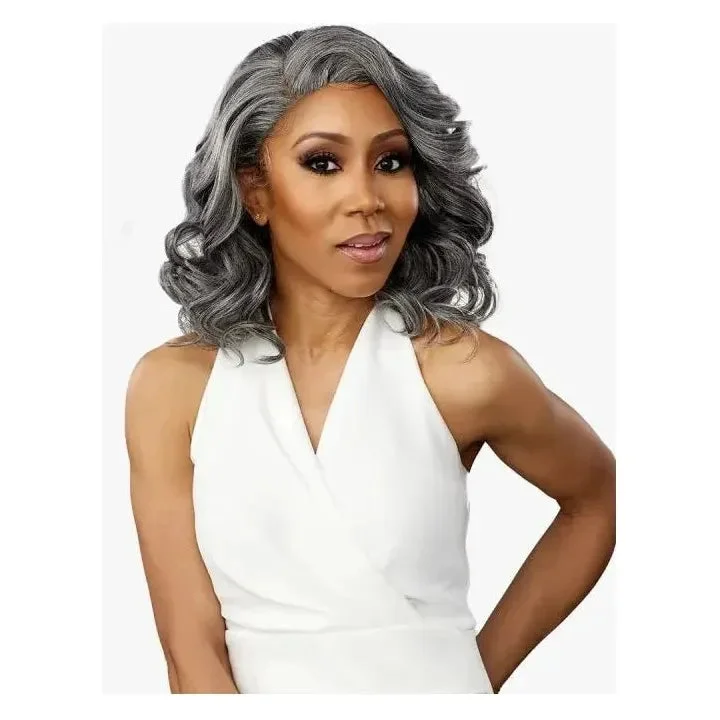 Sensationnel Dashly Salt & Pepper HD Lace Front Wig - Unit 6