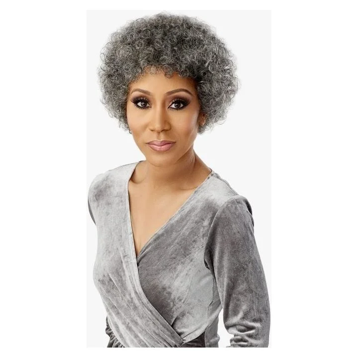 Sensationnel Empire Human Salt & Pepper Full Wig - Bliss