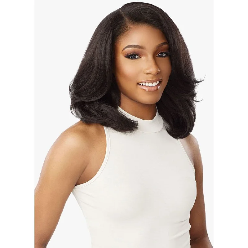 Sensationnel Kinky Edges 13x6 Synthetic HD Lace Front Wig - Kinky Blow Out 14""