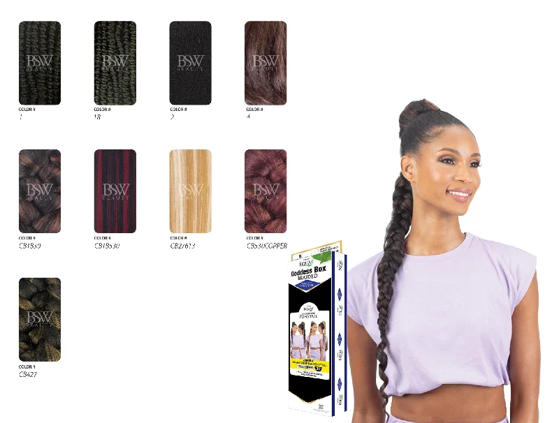 SHAKE N GO FREETRESS BOHO JUMBO BRAID GODDESS PONYTAIL 30""