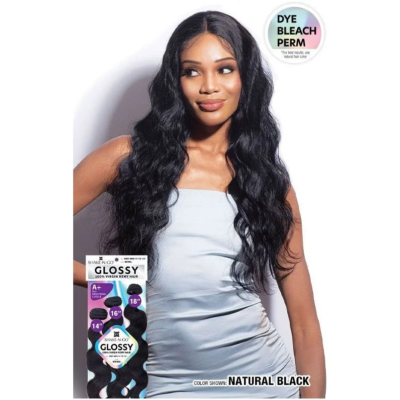 Shake-N-Go Glossy 100% Virgin Remy Hair Bundle Multipack - Body Wave